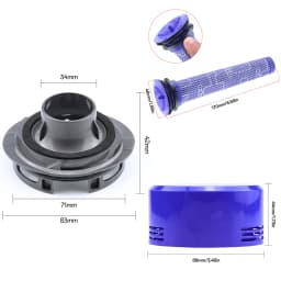 Rear Motor Cover HEPA Filter For Dyson V7 V8 Handheld Cordless Vacuum Cleaner Accessories Filter Replacement Parts