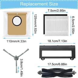 A98I-Accessory For Eufy L60 Replacement Parts For Eufy Clean L60 Main Brush Filters Dust Bags