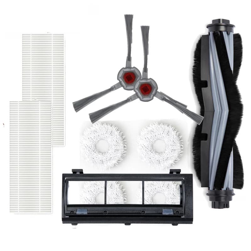 For Yeedi Mop Station Self-cleaning Robot Accessories with Side Brush Main Brush Dust Box Filter Cleaning Replacement