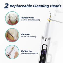 5 Modes Electric Ultrasonic Dental Scaler 9 Levels Tooth Cleaner Calculus Oral Tartar Remover Tooth Stain Cleaner Teeth Cleaning