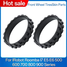 Tires Skin Parts For IRobot Roomba I7 E5 E6 500 600 700 800 900 Series Robot Vacuum Anti-Slip Rubber Wheel Spare Accessories
