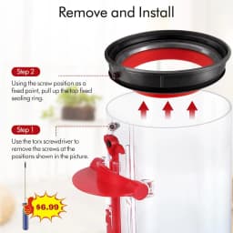 For Dust Bin Top Fixed Replacement Sealing Ring And Base Lid for Dyson V10 V11 V12 V15 SV10 SV14 SV15 SV22 SV18 Vacuum Cleaner