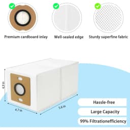 Dust Bags for ILIFE A30 Pro / V9 Pro / A12 Pro / V9 / G9 Pro Robot Vacuum Cleaner, Cleaner Bags Spare Part Accessories