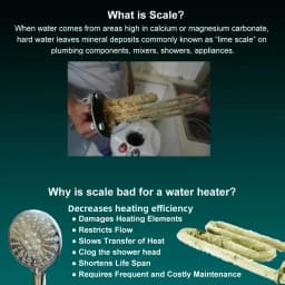 IPSE Terminal Scale Inhibition Water Softener - Anti Limescale Descaler for Hard Water, Water Heater & Shower Filter