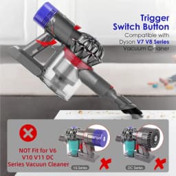 Trigger Switch Button Replacement Parts for Dyson V7 V8 SV10 SV11 Vacuum Cleaner, Red Power Switch Button Repair Parts