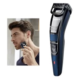 Kemei Adjustable 0.5-10mm Beard & Hair Trimmer for Men Electric Mustache Trimmer Stubble Face Rechargeable Hair Cutter Machine