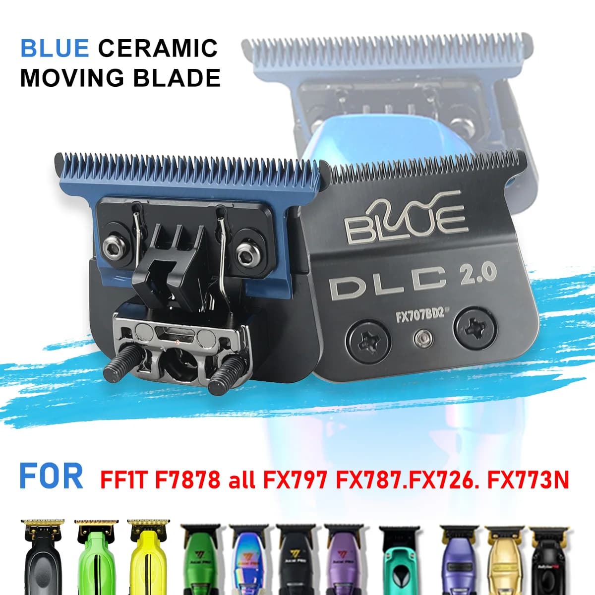 For All FX797 FX787 FX726 and FX773N Professional Replacement Trimmers Blade Hair Trimmer Barber Shop Carbon Steel Cutter Head