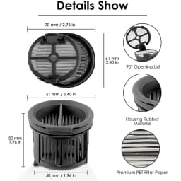 Dreame H14 Dual / H14 Pro / H14 / H20 Pro Plus / H20 Ultra / H30 Ultra Vacuum Cleaner Roller Hepa Filter Accessories