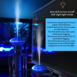 LED Light USB Humidifier with Compact Stick Design for Easy Air Moisture Adjustment