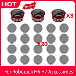 Original Roborock H6 H7 HEPA Post Filter Spare Parts Handheld Cordless Vacuum Cleaner Replacement Sweeper Dust Bags Accessories