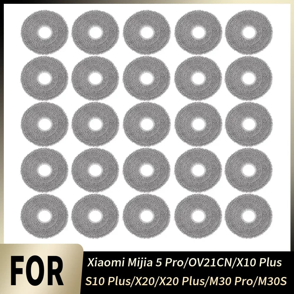 Easy Install Perfect Fit Mop Cloth Kit Mop Pad Part For Xiaomi Mijia 5 Pro OV21CN X10 Plus S10 Plus X20 X20 Plus M30 Pro M30S