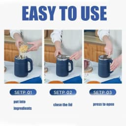 TINSOL Household Kitchen Stainless Steel Electric Coffee Bean Grinder 500 ml Large Capacity Multifunctional Bean Flour Grinder