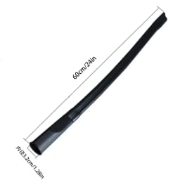32mm Caliber Flexible Long Flat Suction Nozzle Head & 32mm To 35mm Conversion Connector, Universal Vacuum Cleaner Crevice Tool