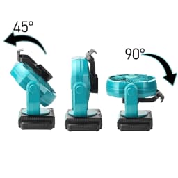 Cordless Oscillating Fan for Makita 18V Battery, 3-Speed Jobsite Industrial Camping Fan (Battery Not Included)