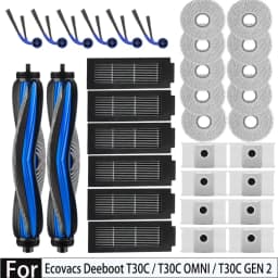 Ecovacs Deeboot T30C / T30C GEN 2 / T30C OMNI / T30C OMNI GEN 2, Debot N50 OMNI Parts Brush Filter Mop Cloth Dust Bag