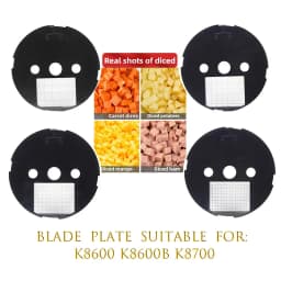 K8600B K8600 Multifunctional Vegetable Slicer Machine Accessories Full Size Slicing Shredding Dicing Blade Cleaning Brush