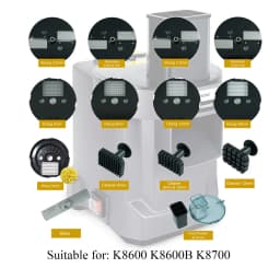 K8600B K8600 Multifunctional Vegetable Slicer Machine Accessories Full Size Slicing Shredding Dicing Blade Cleaning Brush