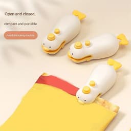 2 in 1 Mini Cute Duck Vacuum Rechargeable Bag Sealer for Freshness Portable Easy Use Kitchen Gadget