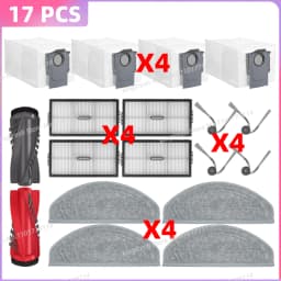 Compatible For Roborock Saros 20 Sonic / S10 MaxV Ultra / S10 MaxV Ultra Steam Parts Main Roller Side Brush Filter Mop Cloth Bag