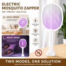 Multi Functional Bug Zapper Racket Usb Rechargeable Mosquito Killer Safe 3 In 1 Electric Mosquito Swatter Pest Control Supplies