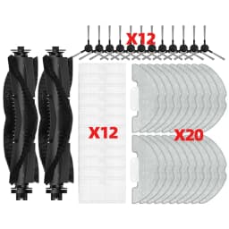 Compatible For Airzeen R7/ J10, Laresar P10 Vacuum Parts Main Side Brush Filter Mop Cloth Replacement Accessories