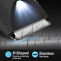 Body Hair & Pubic Hair Trimmer for Men & Women, Painless Electric Body & Bikini Shaver | Waterproof, Type-C Rechargeable Razor