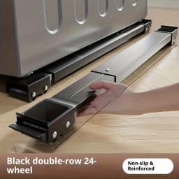 2pcs Adjustable Heavy Duty Mobile Roller Stand Washing Machine Fridge Dryer Dishwasher Multifunctional Furniture Support Rack