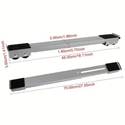 2pcs Adjustable Heavy Duty Mobile Roller Stand Washing Machine Fridge Dryer Dishwasher Multifunctional Furniture Support Rack