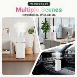 Portable USB Double Spray Port Humidifier 600ml Aromatherapy Oil Diffuser Mute Atomizer for Home Car Air Humidifier Mist Maker