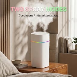 Portable USB Double Spray Port Humidifier 600ml Aromatherapy Oil Diffuser Mute Atomizer for Home Car Air Humidifier Mist Maker