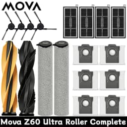 Mova Z60 Ultra Roller Complete Robot Vacuum Spare Parts Main Side Brushes Mop Cloths HEPA Filters Dust Bags Accessories