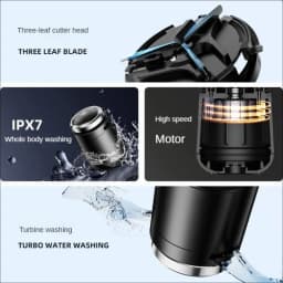 Lenovo ES20 Electric Shaver High-speed Motor Metal Body Alloy Blade for Quick Cleaning IPX7 Waterproof Whole Body Water Wash