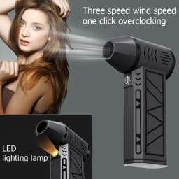 Portable desktop High-Speed Fan, Large Capacity Handheld Personal Cooling Fan, USB Rechargeable/Dust Blowing/Snow Blowing