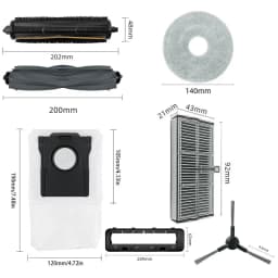 For Dreame MOVA E40 Ultra/ MOVA E30 Ultra, Dreame L30 Ultra S/ Dreame L10s Pro Ultra Heat Main Side Brush Filter Accessories