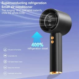 Mini Handheld Fan USB Fast Charging Portable Air Calculating Fan Mute Personal Highspeed Fan for Travel Outdoor Activities