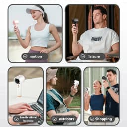 Mini Handheld Fan USB Fast Charging Portable Air Calculating Fan Mute Personal Highspeed Fan for Travel Outdoor Activities