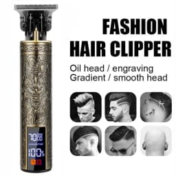 2026 T9 Electric Hair Clipper 0mm Bald Fade Professional USB Rechargeable Trimmer Portable Barber Shaver for Men Home Haircut