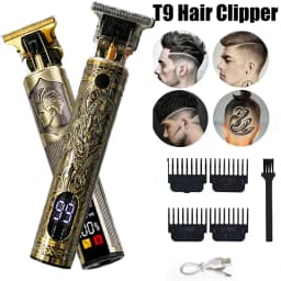 2026 T9 Electric Hair Clipper 0mm Bald Fade Professional USB Rechargeable Trimmer Portable Barber Shaver for Men Home Haircut