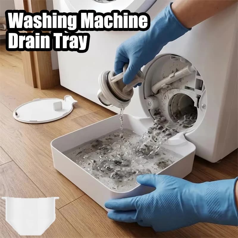 Washing Machine Drain Tray Universal Drain Funnel Proof Tray Front Load Washer Drip Catcher Base Water Collection Catch Trays