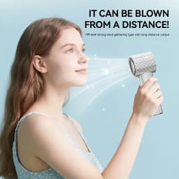 2026 New 199-Speed Portable Handheld Fan with Sparkling Imitation Diamonds & LED Display, USB Rechargeable Mini Fan for Outdoor