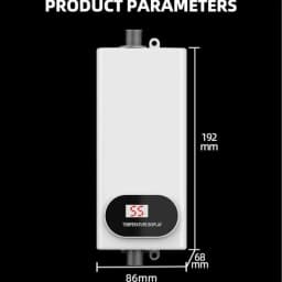 RYK-008 Electric Kitchen Bathroom Water Heater Tap Instant Hot Water Faucet Heater Cold Heating Faucet Tankless Instantaneous
