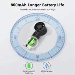 Portable Humidifier Fan Mini Mist Fan Rechargeable High Speed Handheld Turbo Fan Water Spray Mist Fan Outdoor Small Pocket Fan