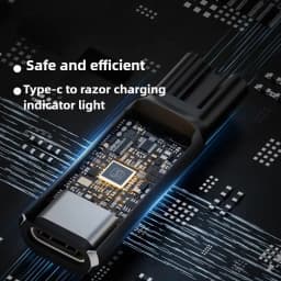 5V 1.5A Type-C Shaver Adapter Charging Converter for Philips One Blade QP4530 QP1924 QP2724 QP2834 with Charging Indicator