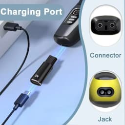 5V 1.5A Type-C Shaver Adapter Charging Converter for Philips One Blade QP4530 QP1924 QP2724 QP2834 with Charging Indicator