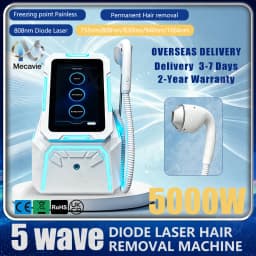 2026 Professional 5000W Four-Wave Diode Laser Hair Removal Device Suitable for Beauty Salons