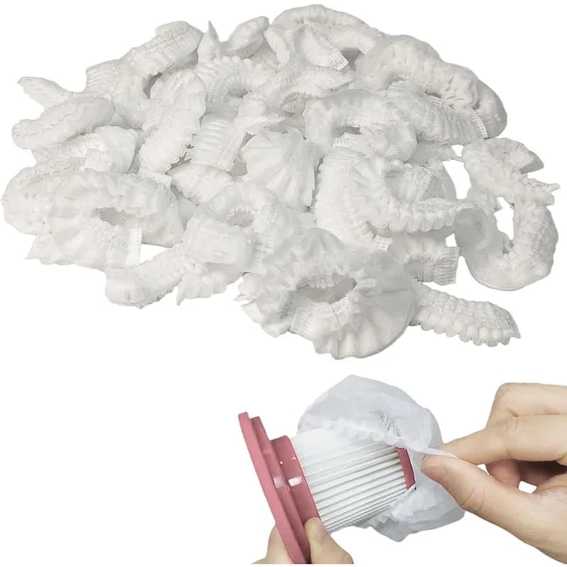 20/50/80/100 PCS Universal Filter Mesh Cover, Universal Replacement Filter Sleeve for Handheld Vacuum Cleaners