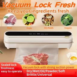 2026 New Electric Vacuum Sealer Built‑in Cutter Dry Wet Mode Automatic Food Sealer Kitchen Food Preservation Packaging Machine