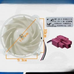 New for Refrigerator Motor ZWF-30-3 Refrigeration ZWF 30 3 DC12v 2.5w Fan for Samsung Haier Midea Refrigerator Parts BCD-430WP9C