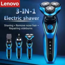 Lenovo Men Razor Electric Shavers Portable Wet-Dry Dual Use Waterproof Beard Facial Trimmer Shaving Machine for Men Father Gift