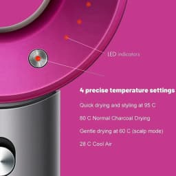 5 in 1 Electric Ionic Hair Dryer High Speed Bladeless HairDryer Negative Ion Professional 1.8M Super Leafless Hair Dryer